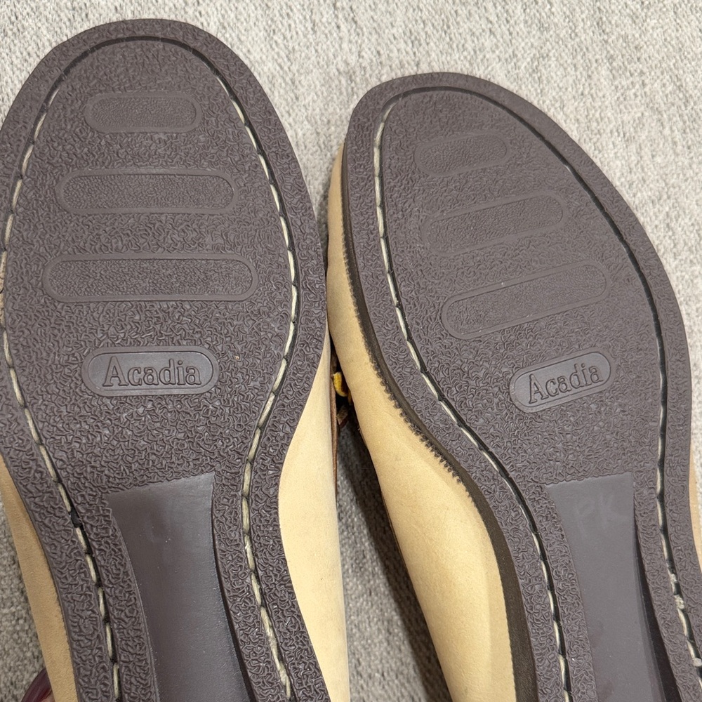 Ralph Lauren 1985 Vintage Brown and Tan Leather Moccasins - Picture 4 of 7